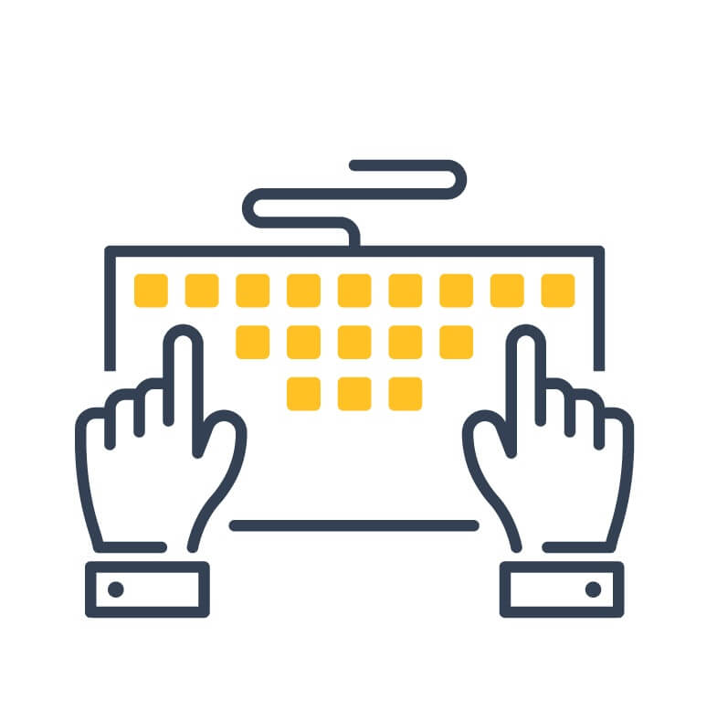 keyboard typing icon